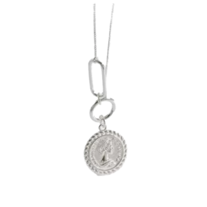 Elizabeth Portrait 925 Sterling Silver Necklace