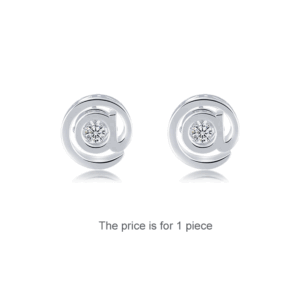 Stud Moissanite Diamond Dancing Stone Earring
