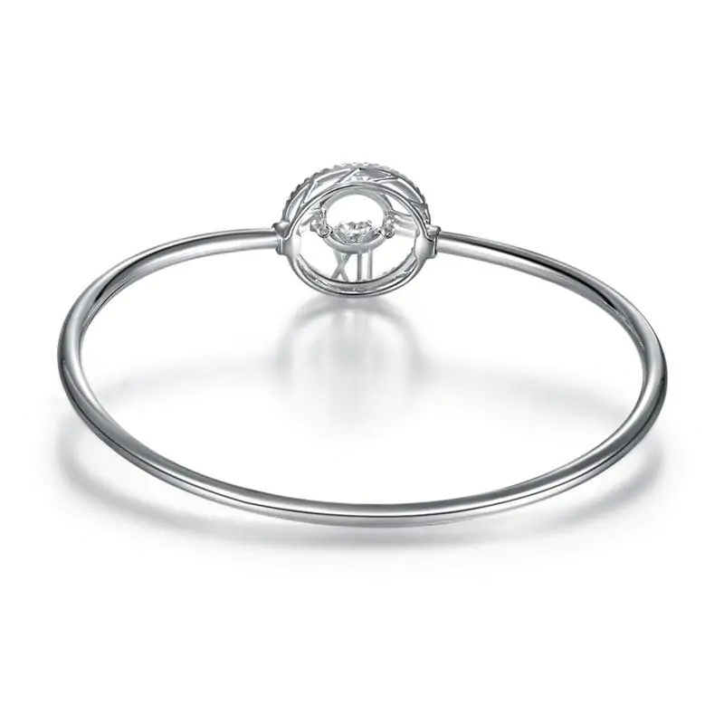 Roman Number Dancing Stone Bangle - Image 6