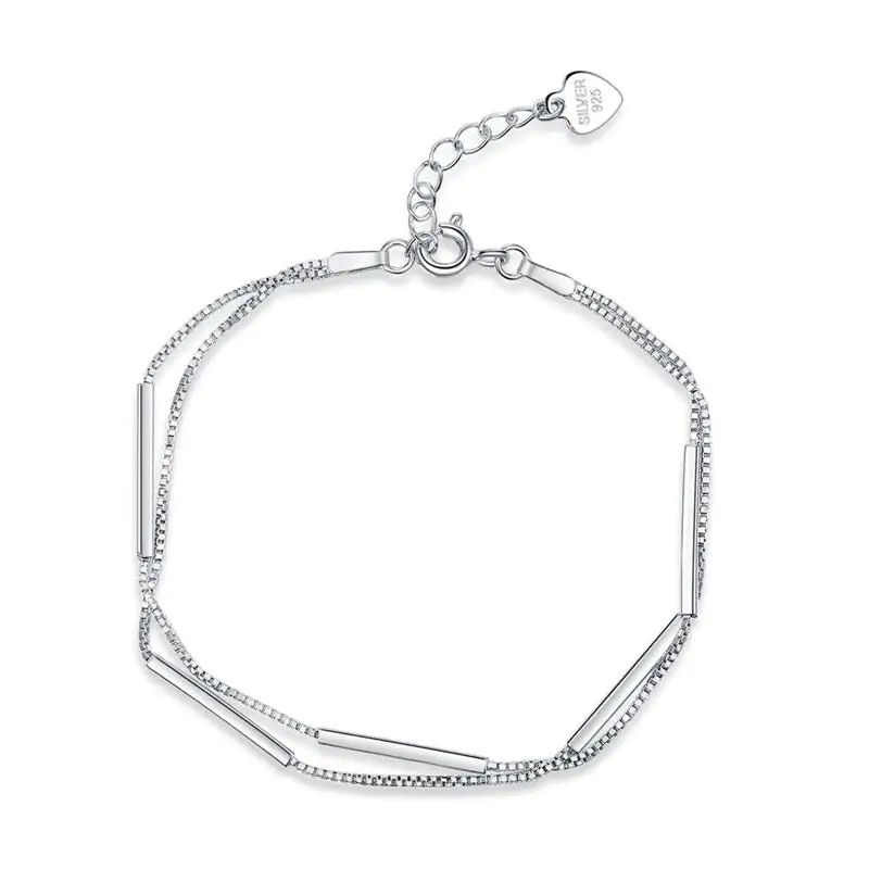 Solid 925 Sterling Silver Bracelet Dangle