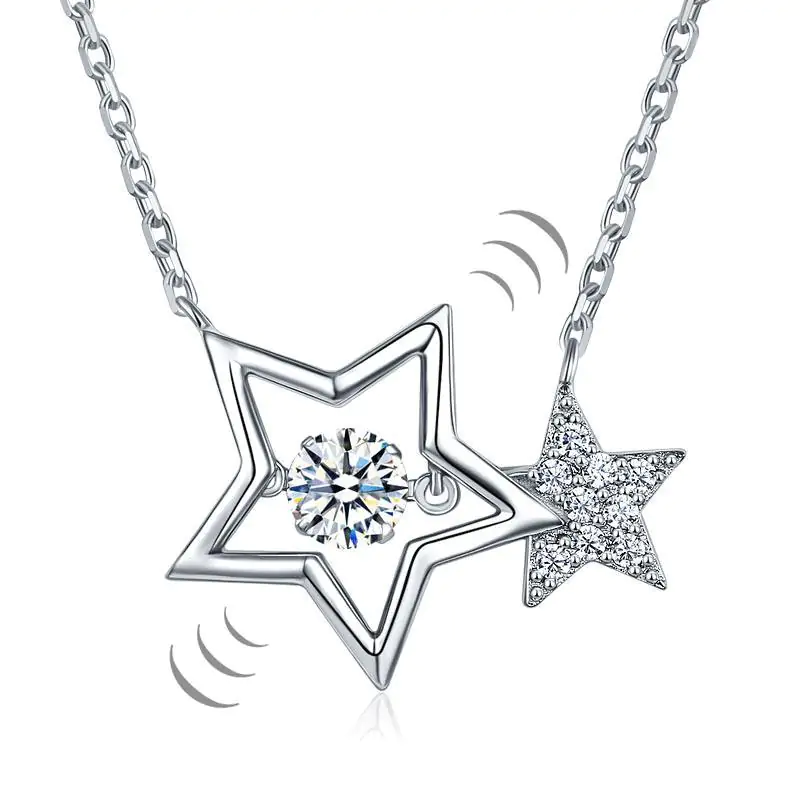 Dancing Stone Stars Necklace