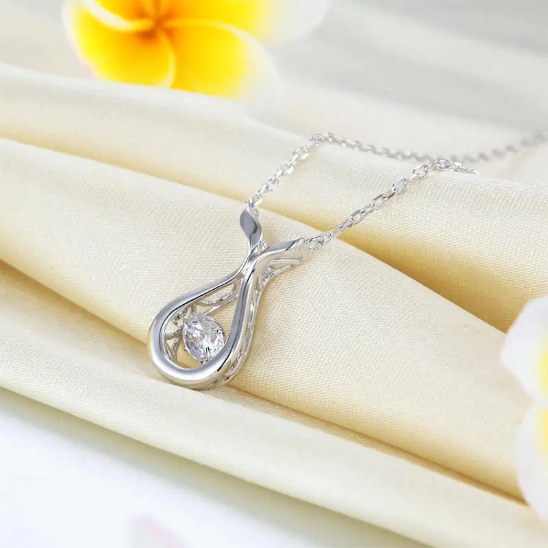 Dancing Stone Water Drop Necklace - Image 6