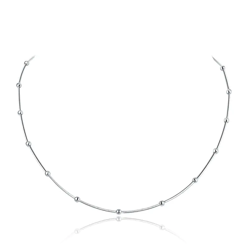 Solid 925 Sterling Silver Chain Necklace