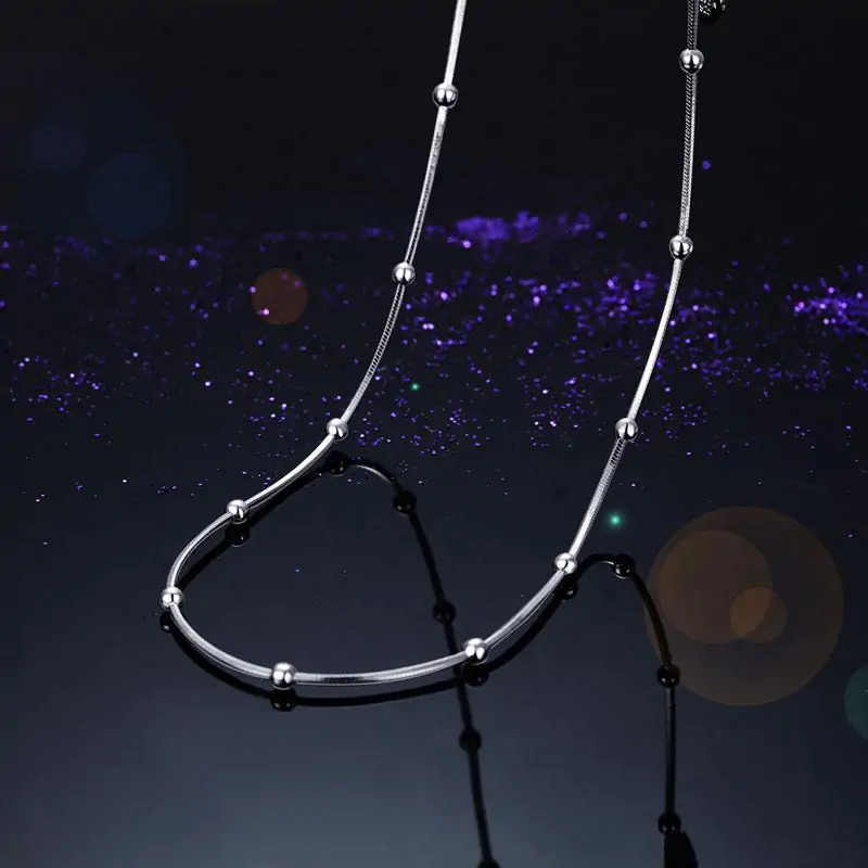 Solid 925 Sterling Silver Chain Necklace - Image 4