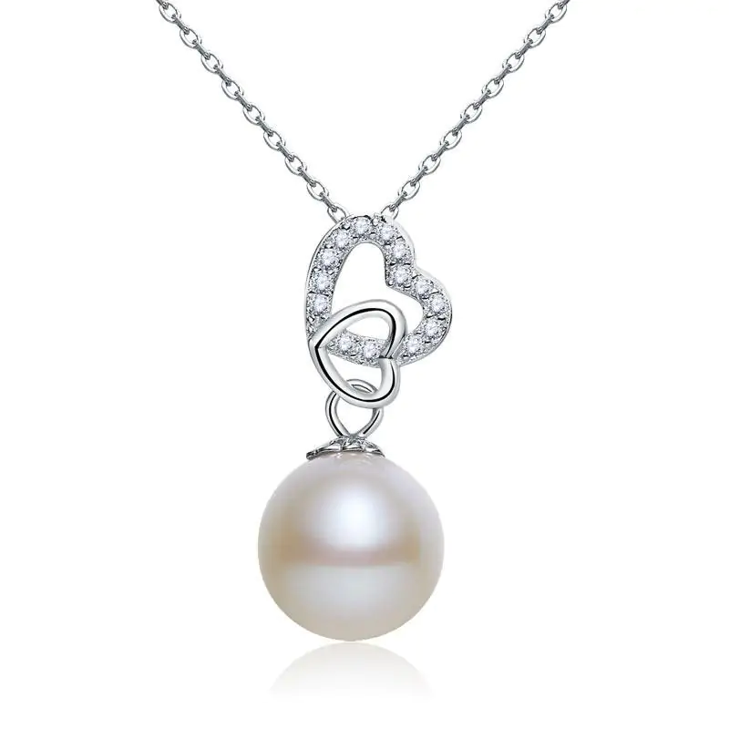 Fresh Water Pearl Heart Necklace
