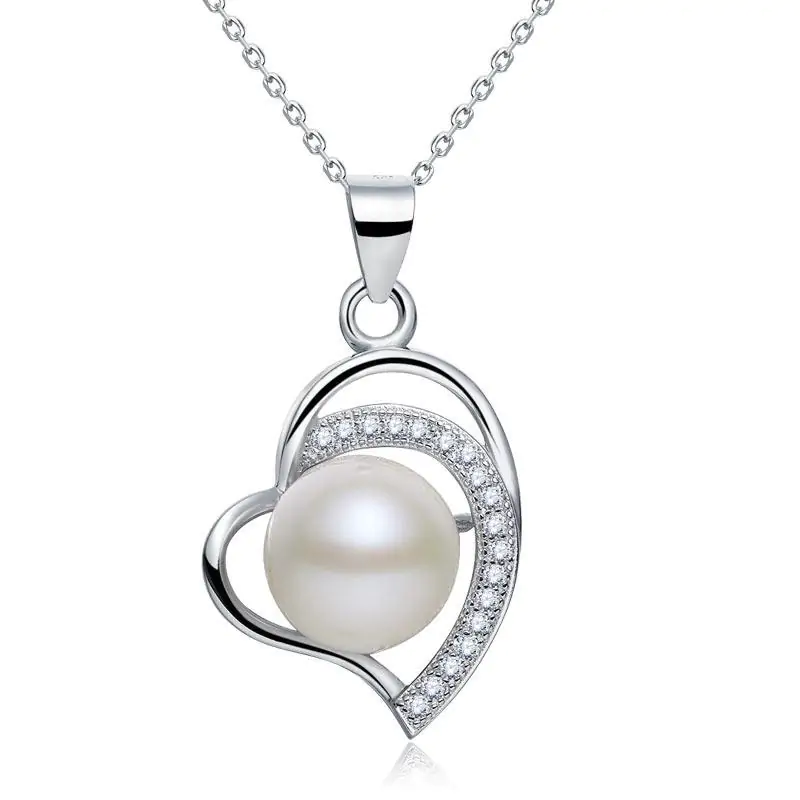 Fresh Water Pearl Heart Necklace
