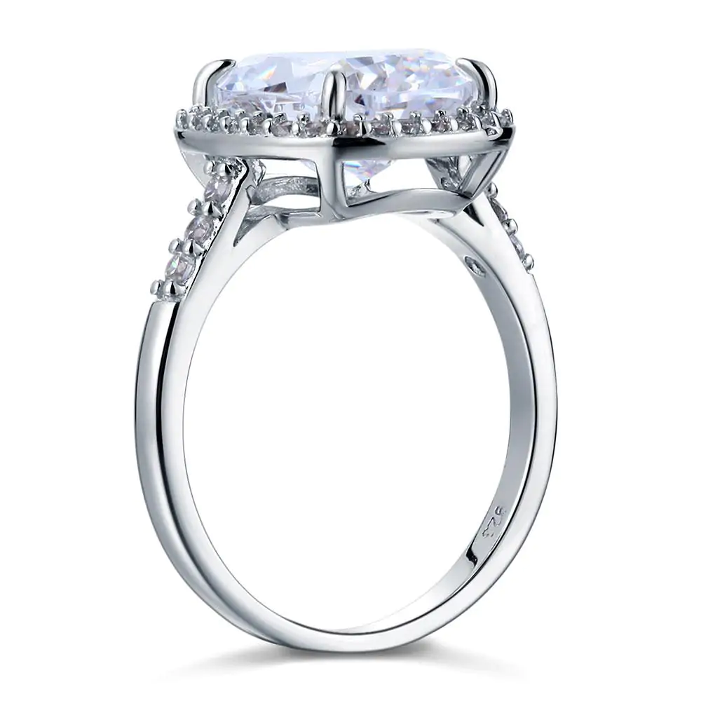 6 Ct Cushion Created Diamond Ring - Image 2