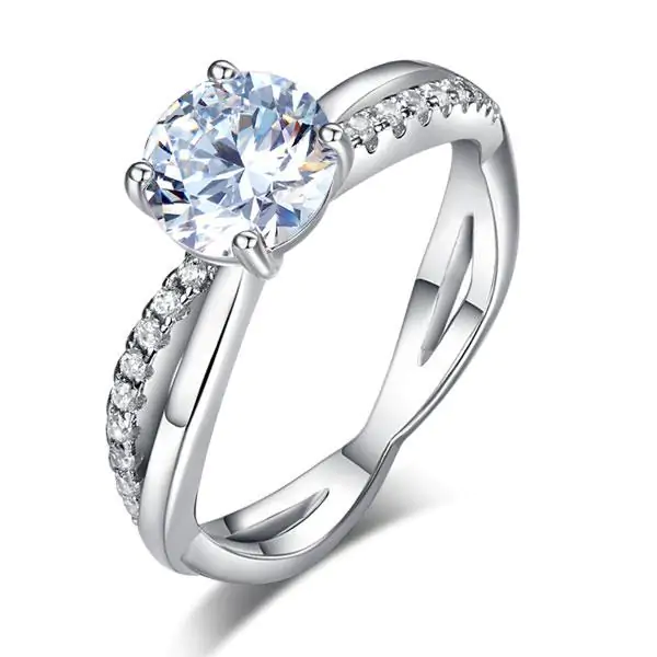 1.25 Ct Created Diamond Promise Ring
