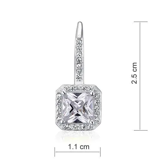 1.5 Carat Created Diamond Dangle Earrings - Image 3