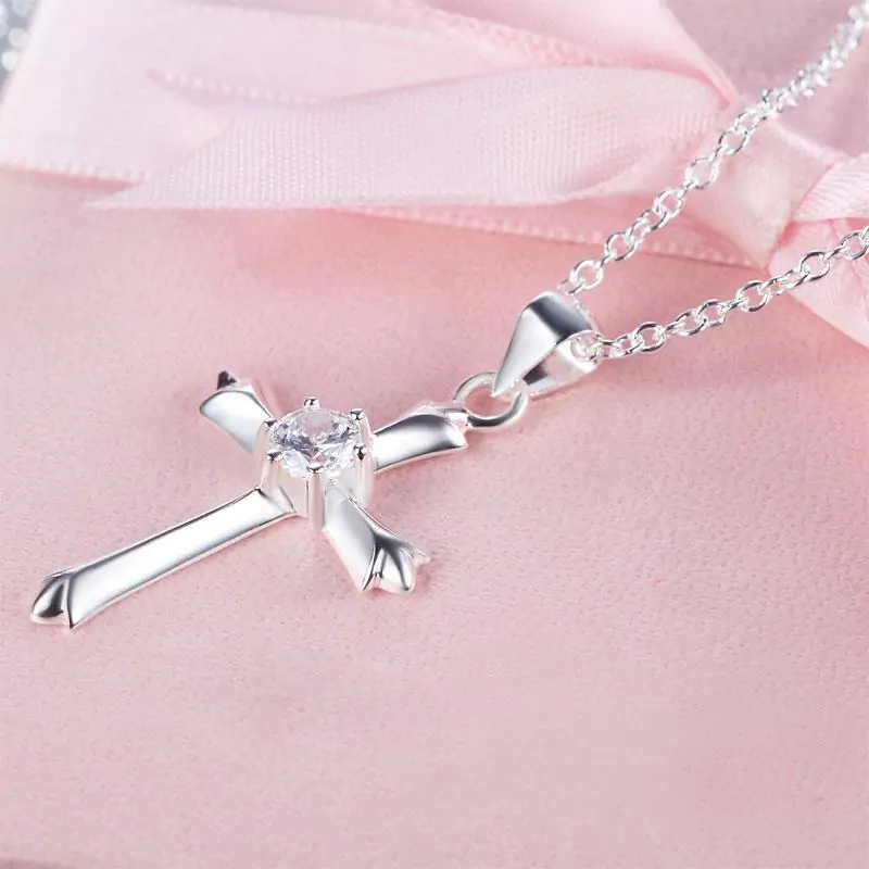 Kids Cross Pendant Necklace - Image 4