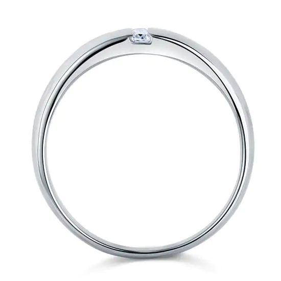 Created Diamond Men's Wedding Band - Image 3