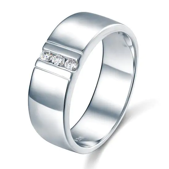 Men's Solid Sterling 925 Silver Band - Image 3