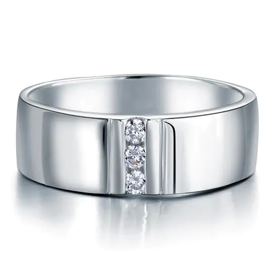 Men's Solid Sterling 925 Silver Band - Image 2