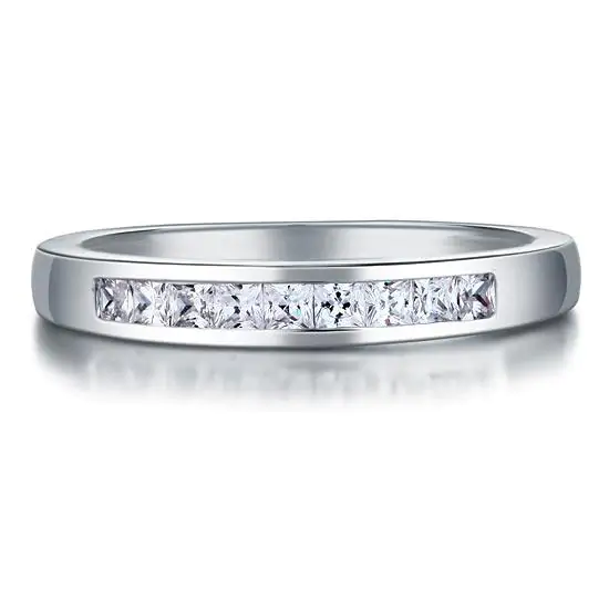 Channel Set Princess Cut Ring - Image 2