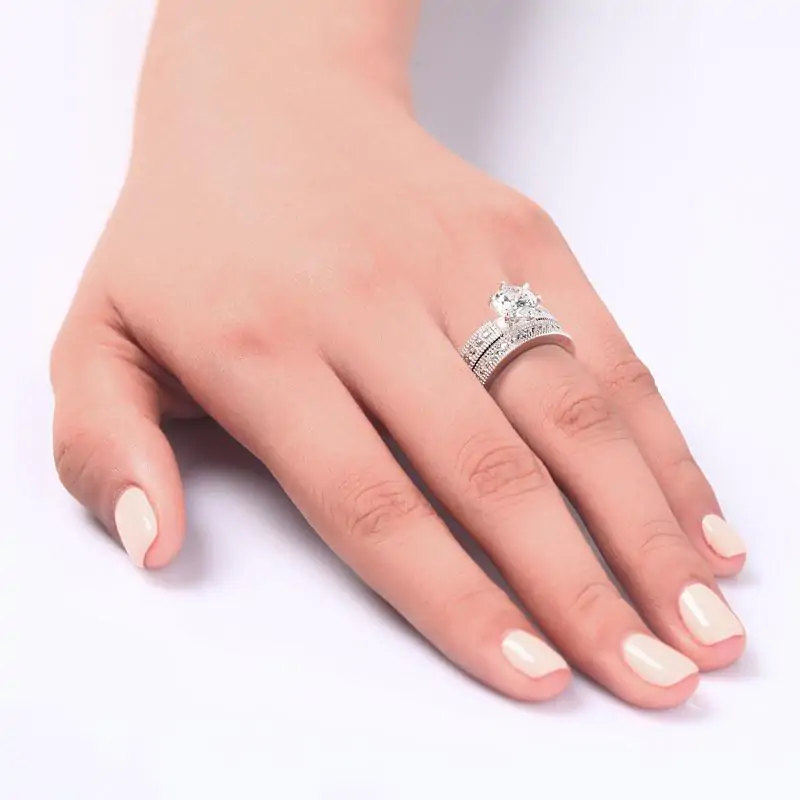 Vintage Style 1.25 Solitaire Created Diamond Ring - Image 6