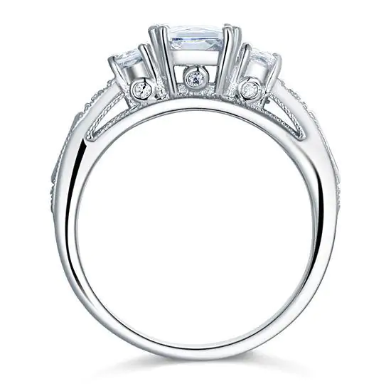 Created Diamond Vintage Style Ring - Image 4