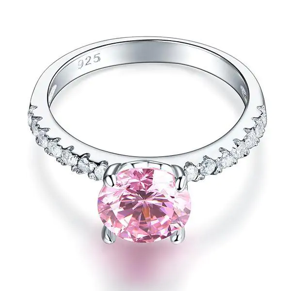 2 Carat Pink Created Diamond Ring - Image 4