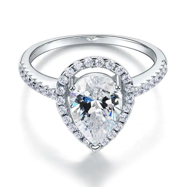 2 Ct Pear Cut Ring - Image 2
