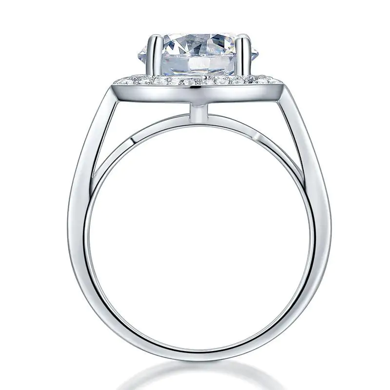Halo 3.5 Ct Created Diamond Ring - Image 4