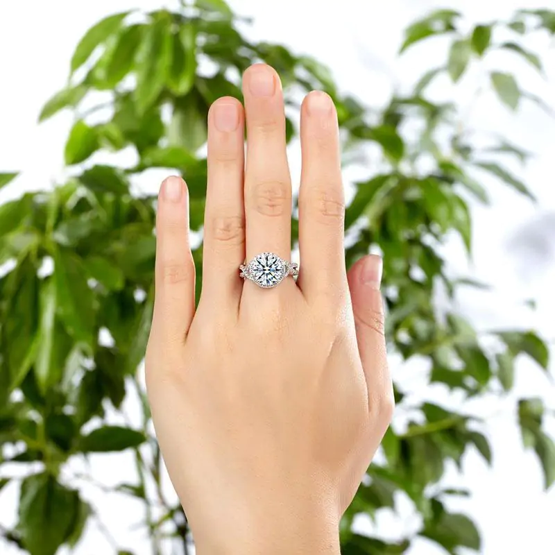 3 Carat Created Diamond Promise Ring - Image 9