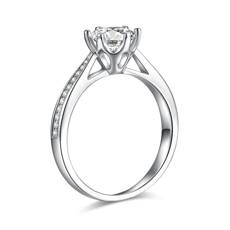 1 Carat Moissanite Diamond Ring Engagement - Image 3