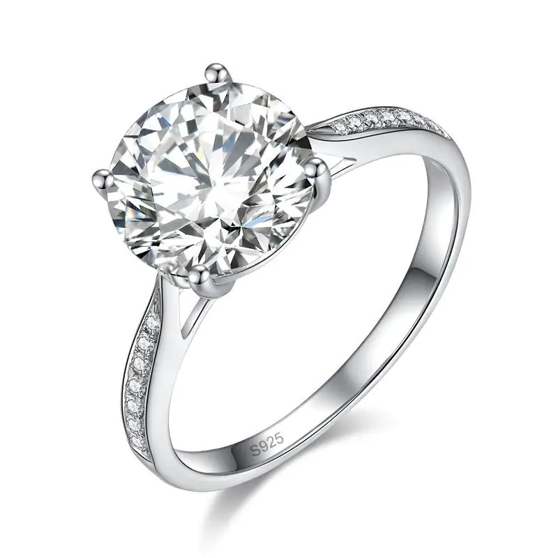 3 Carat Moissanite Diamond (9 mm) Ring - Image 2
