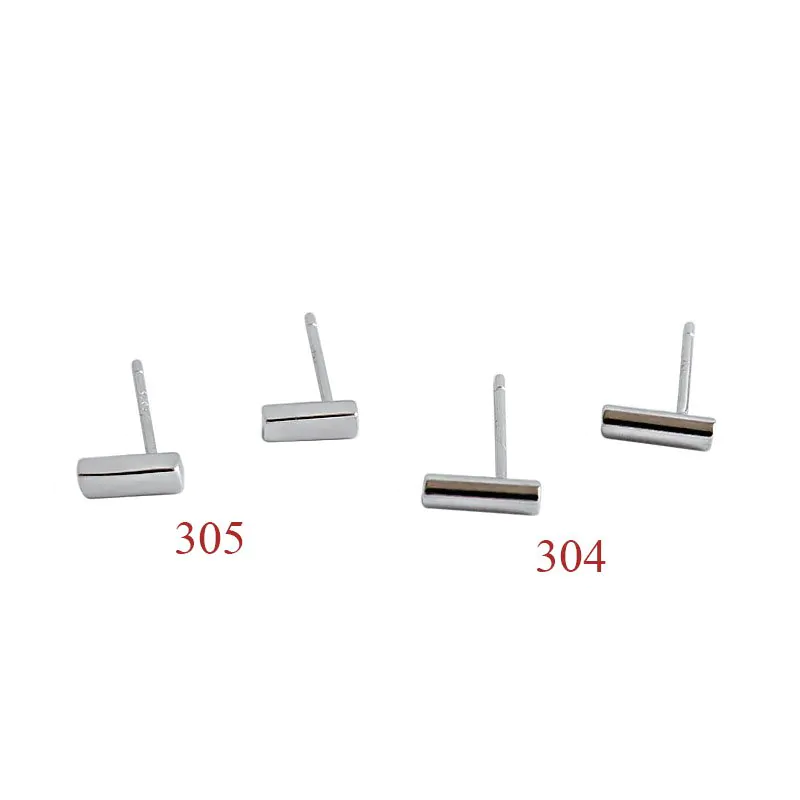 Mini Stick Column 925 Sterling Silver Stud Earrings - Image 5