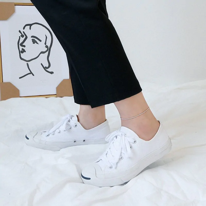 Mini Beads Curb Chain 925 Sterling Silver Anklet - Image 3