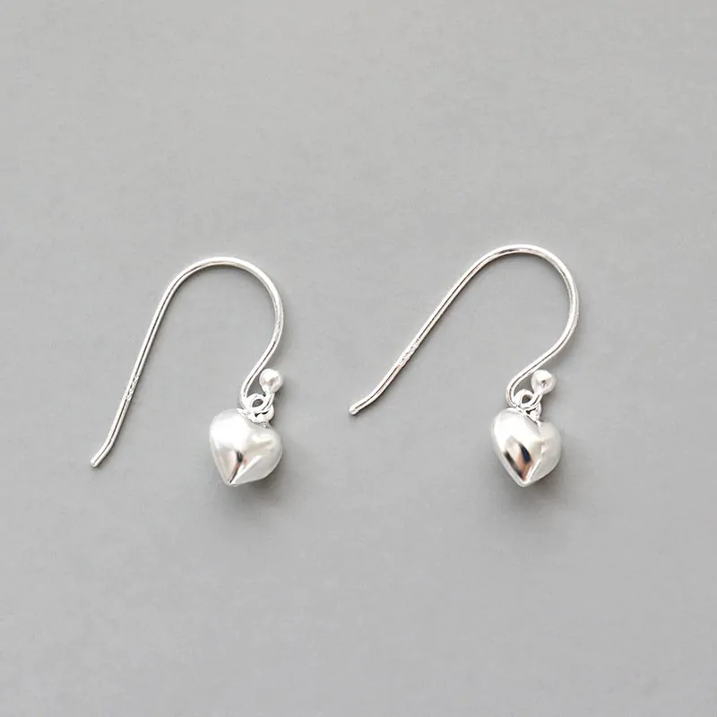 Heart Love 925 Sterling Silver Dangling Earrings - Image 5