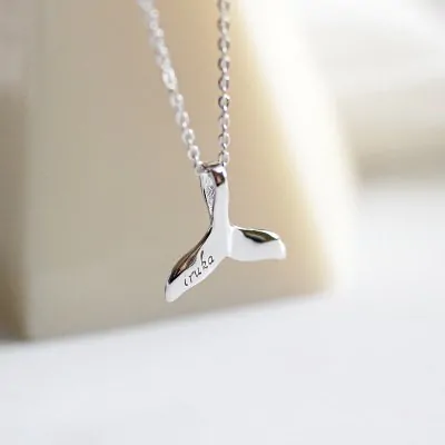 Dolphin Tail 925 Sterling Silver Necklace - Image 2