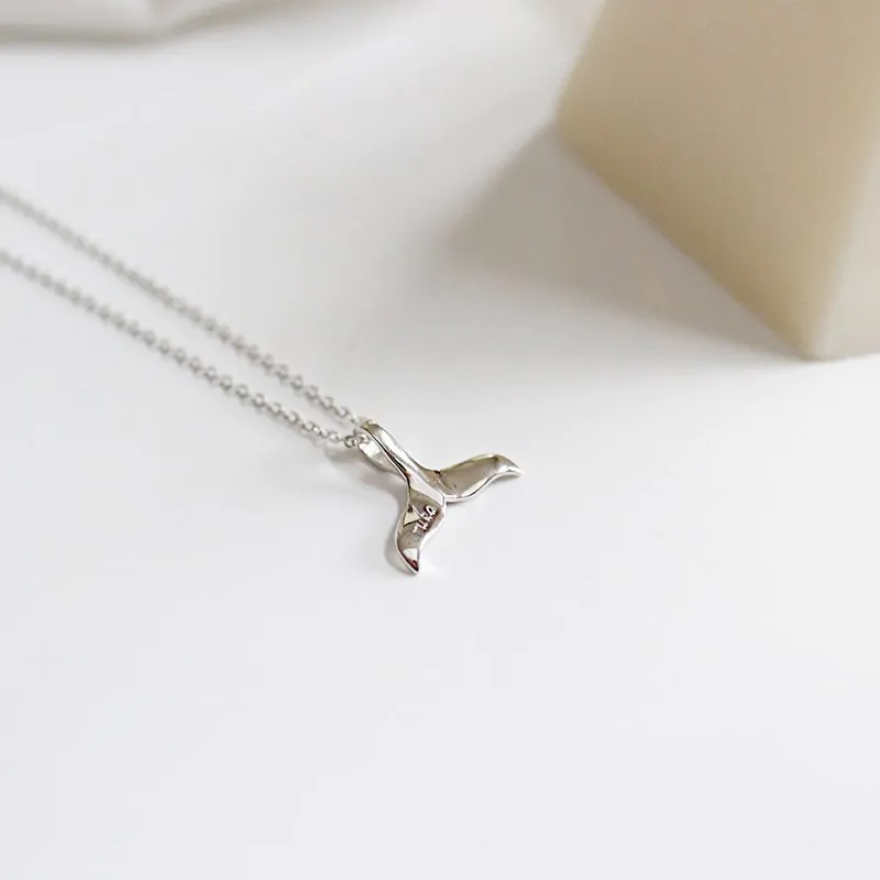 Dolphin Tail 925 Sterling Silver Necklace - Image 5