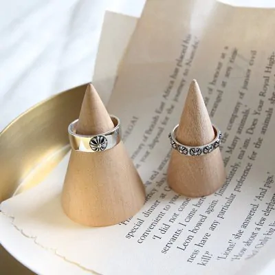 Vintage Flowers 925 Sterling Silver Adjustable Ring - Image 4