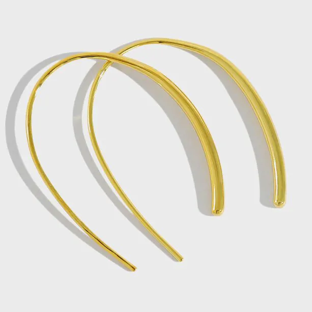 Letter U Shape 925 Sterling Silver Dangling Earrings - Image 5