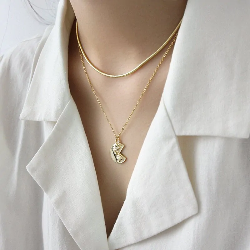 Irregular Gluttonous Beans 925 Sterling Silver Necklace - Image 4