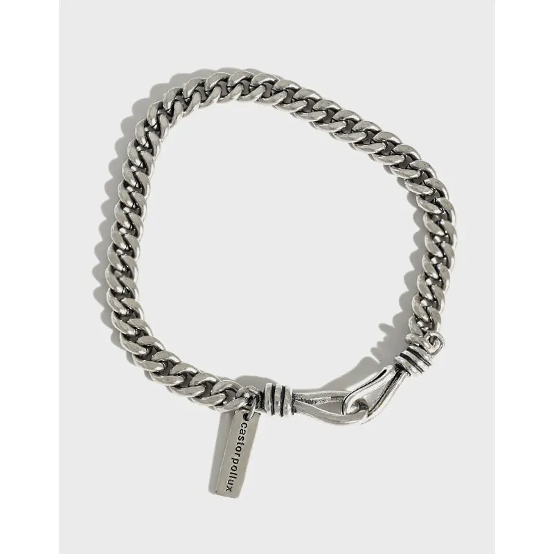 Vinatge Hollow Chain 925 Sterling Silver Bracelet - Image 5