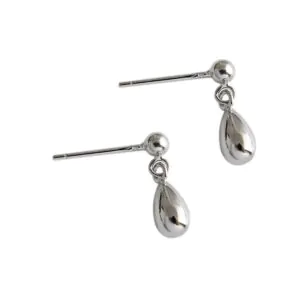 Drop Water Girl 925 Sterling Silver Stud Earrings