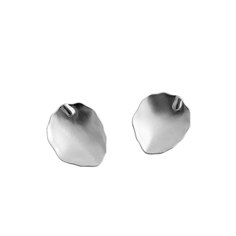 Oval Leaves 925 Sterling Silver Stud Earrings - Image 4