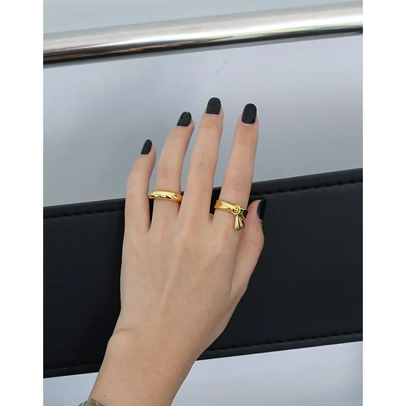 Drop Heart 925 Sterling Silver Adjustable Ring - Image 3