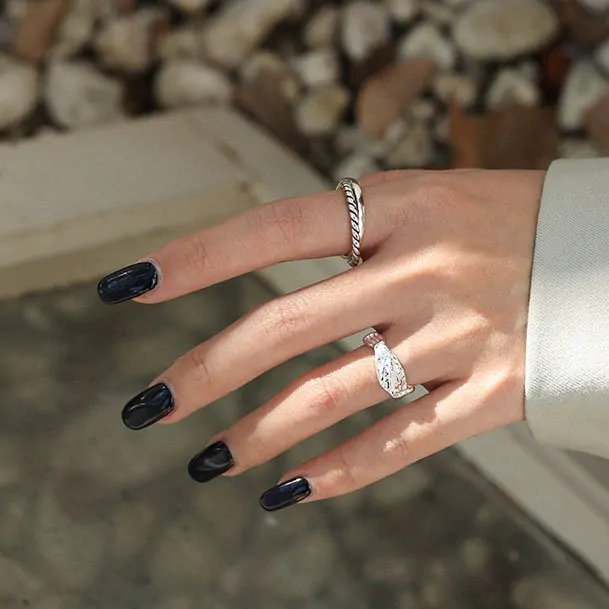 Vintage Double Twisted Layer 925 Sterling Silver Ring - Image 3