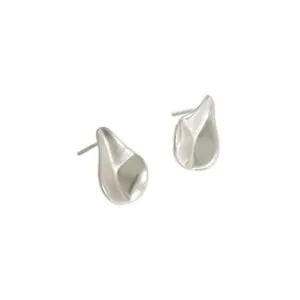 Irregular Waterdrop 925 Sterling Silver Stud Earrings