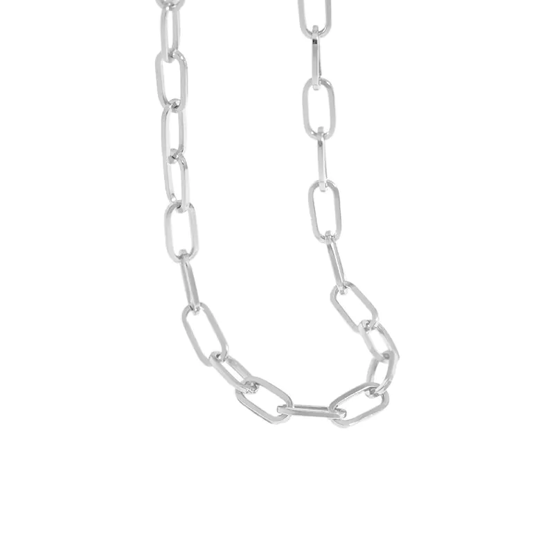 Hollow Chain 925 Sterling Silver Choker Necklace