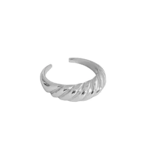 Twisted 925 Sterling Silver Adjustable Ring