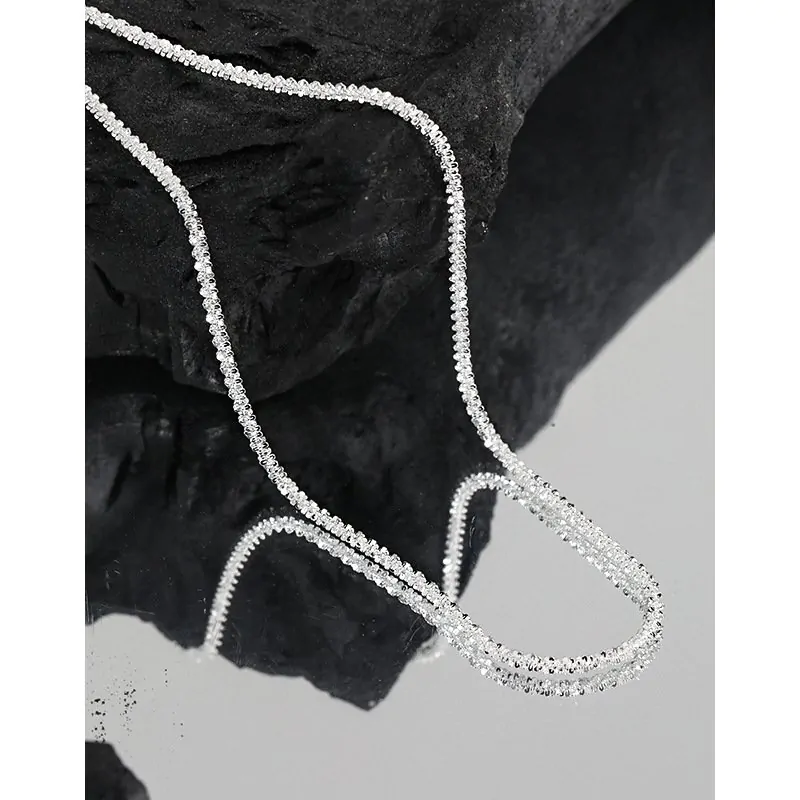 Shining Babysbreath Chain 925 Sterling Silver Necklace - Image 2