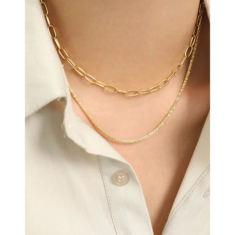 Shining Babysbreath Chain 925 Sterling Silver Necklace - Image 3