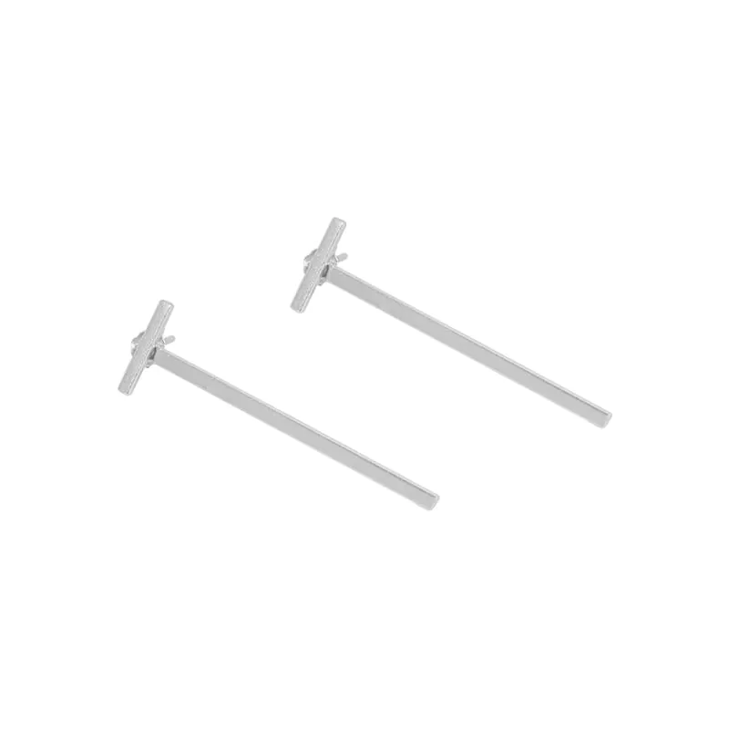 Letter T 925 Sterling Silver Stud Earrings
