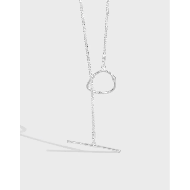 Popcorn Chain OT Shape 925 Sterling Silver Necklace - Image 5