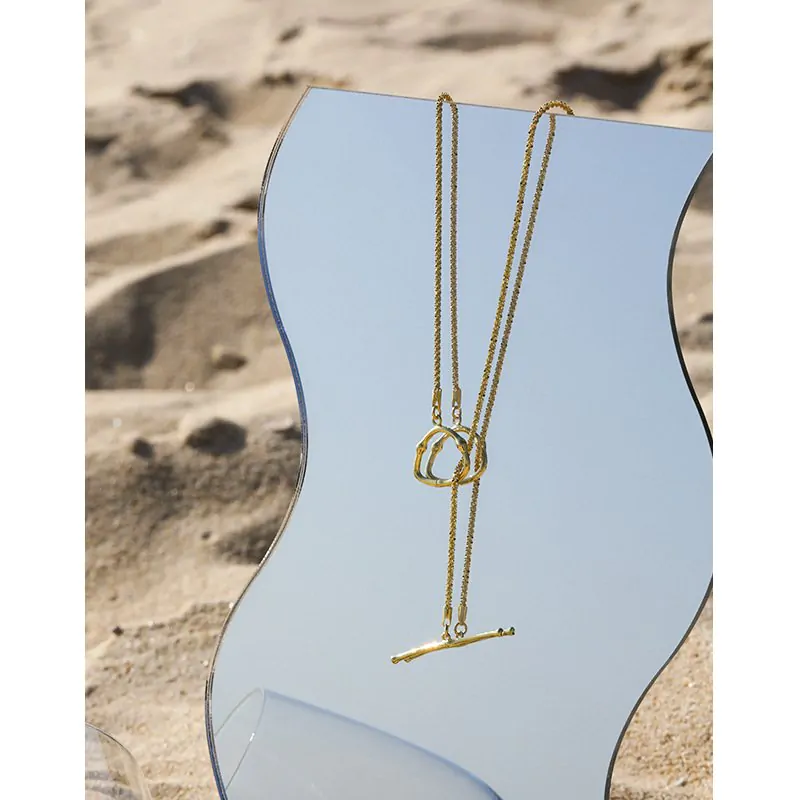 Popcorn Chain OT Shape 925 Sterling Silver Necklace - Image 2