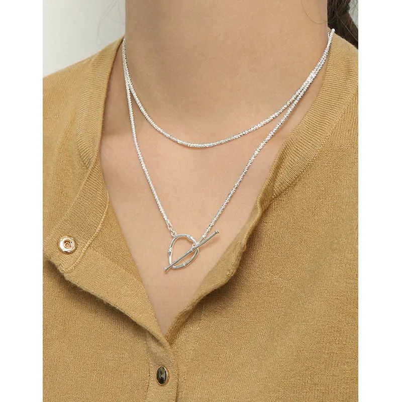 Popcorn Chain OT Shape 925 Sterling Silver Necklace - Image 4