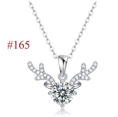 Elegant Six Claw V Shape Moissanite CZ 925 Sterling Silver Necklace - Image 8