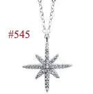 Elegant Six Claw V Shape Moissanite CZ 925 Sterling Silver Necklace - Image 6